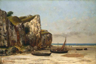 Strand der Normandie von Gustave Courbet